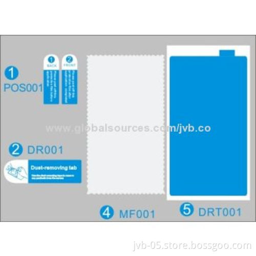 Clear Screen Protector for Sony Xperia Z2, Front and Back Film, High-transparency
